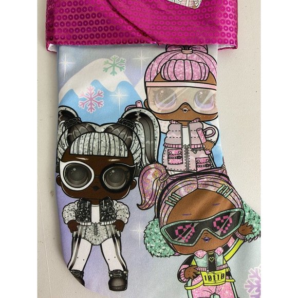LOL Surprise Christmas Holiday Stocking All Star Sports Series Pink Sequin NEW - Picture 10 of 11